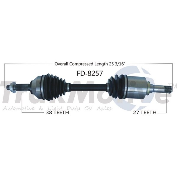 Surtrack Axle Cv Axle Shaft, Fd-8257 FD-8257 - main